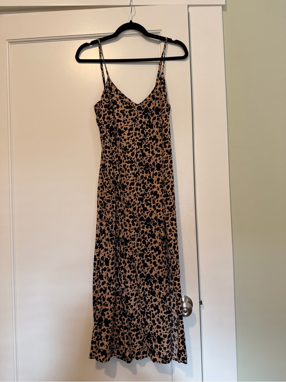 Reformation Leopard Slip Midi Dress